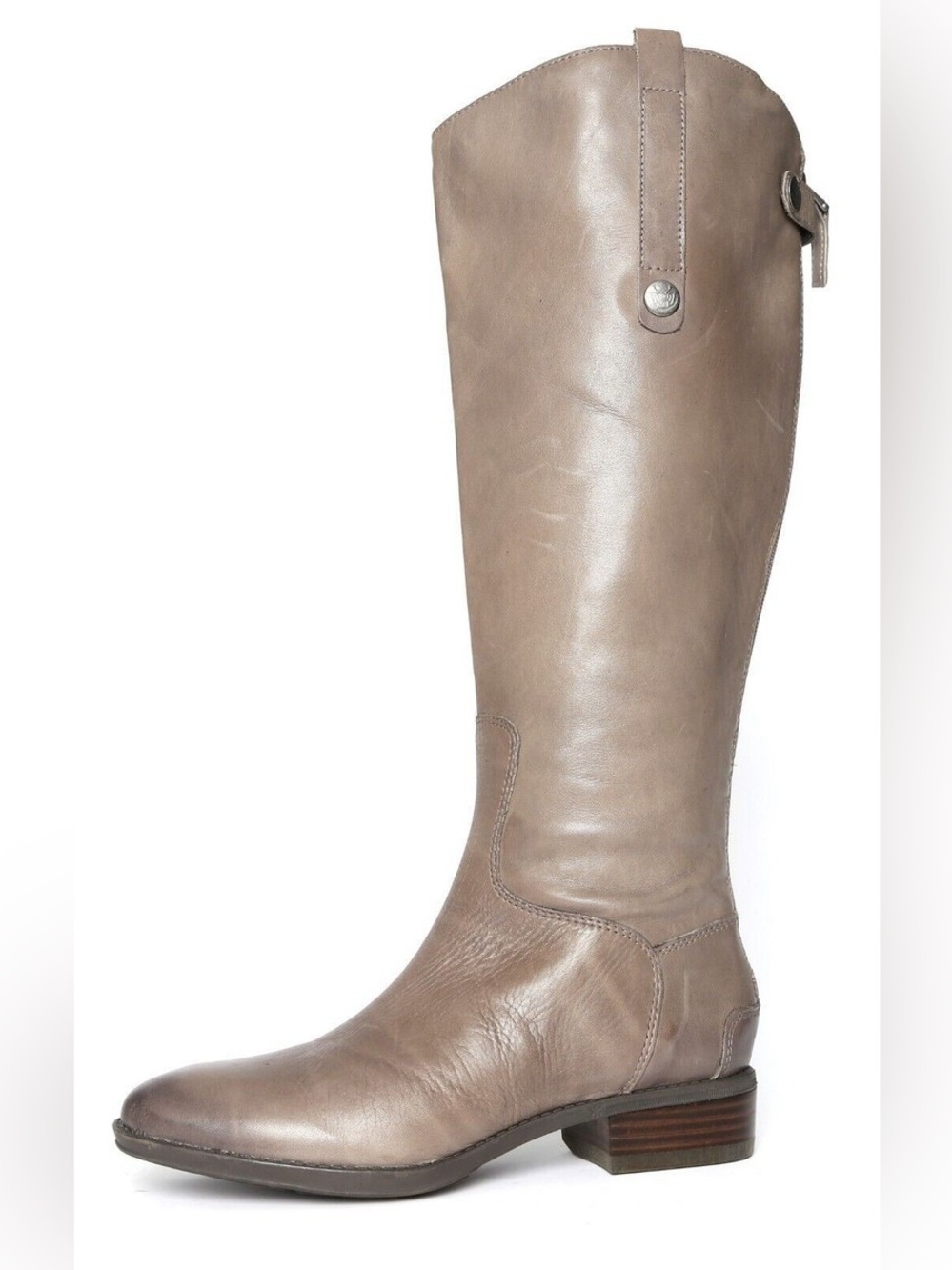 Sam Edelman Penny 2 Grey Frost Leather Riding Boot